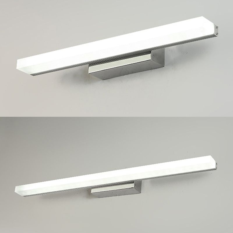 Acrylic Linear Wall Sconce Lighting Simplicity Style LED Wall Light Fixture in White