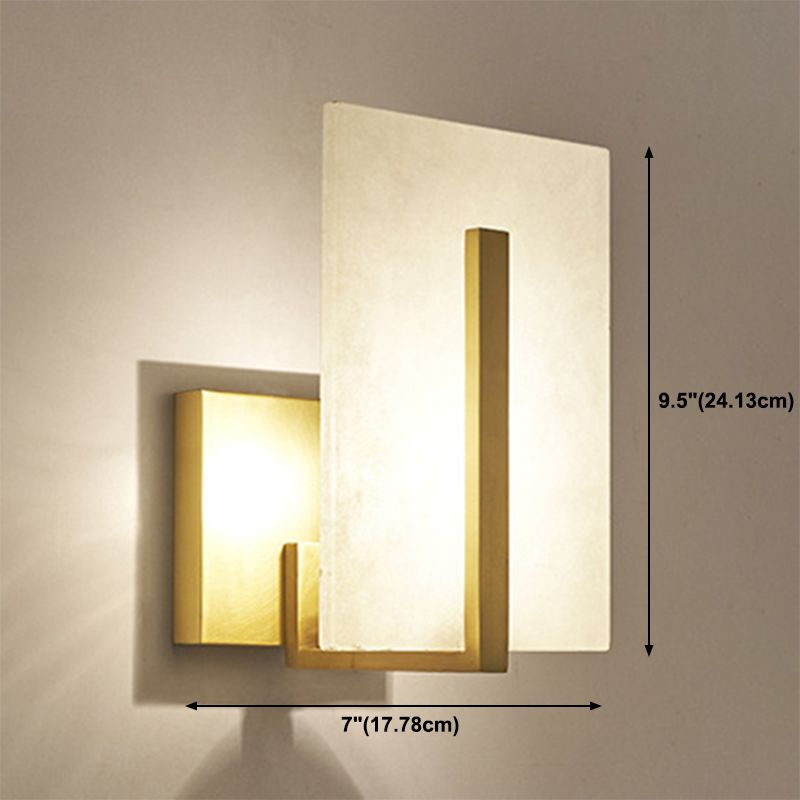 Moderne einfache Wandleuchter 1 Kopf Marmorwand montierte Leuchte für Wohnzimmer