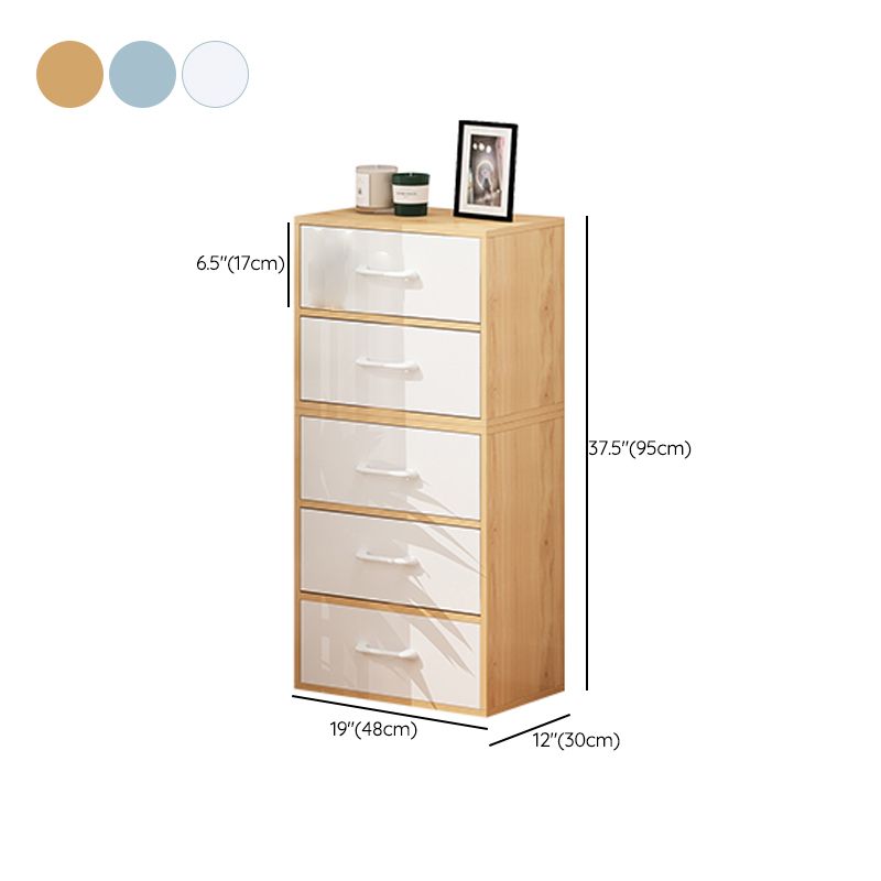Contemporary Wood Storage Cabinet Modern Drawers Included Accent Chest