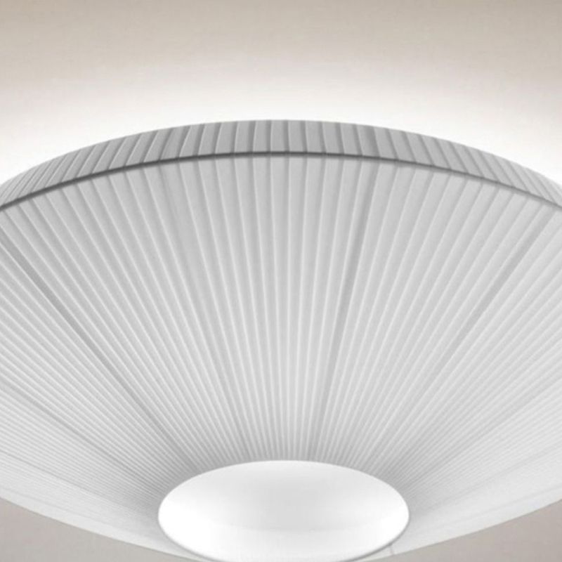 Contemporary Style Round Flush Mount Fixture Metal 1-Light Flush Mount Lighting