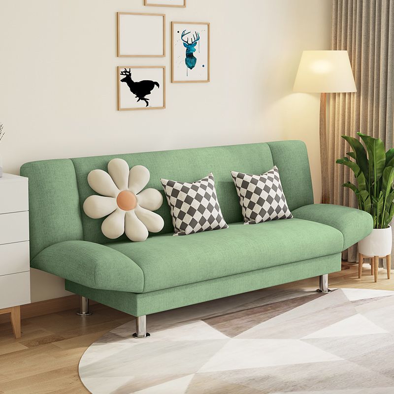 29.52" H Linen Armless Convertible Sleeper Sofa for Living Room