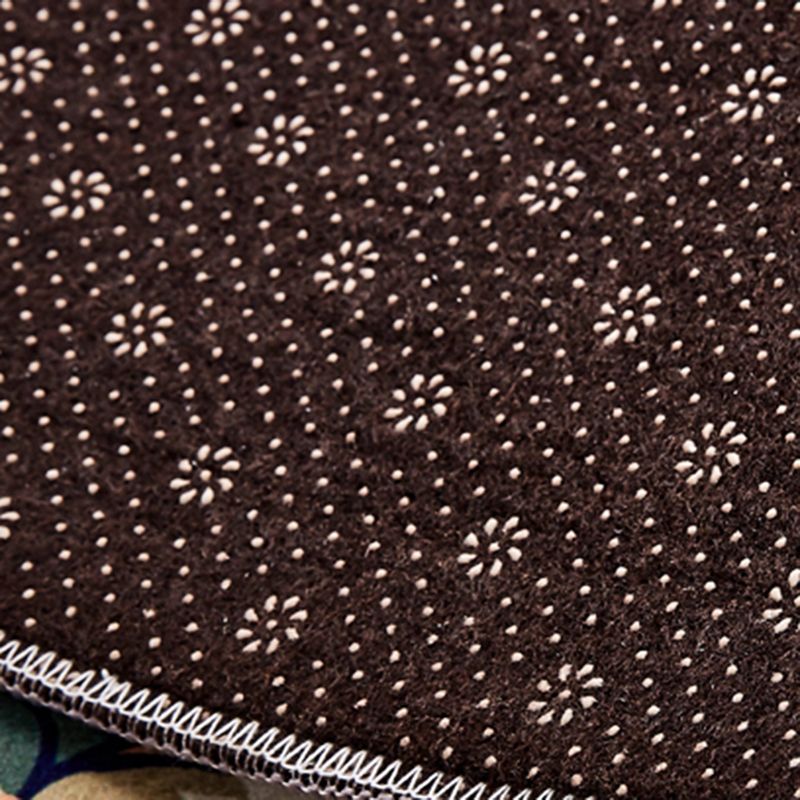 Vintage Blue Area Teppich Blumenmuster Polyester Fläche Teppich nicht rutscher Backing Teppich für Wohnkultur