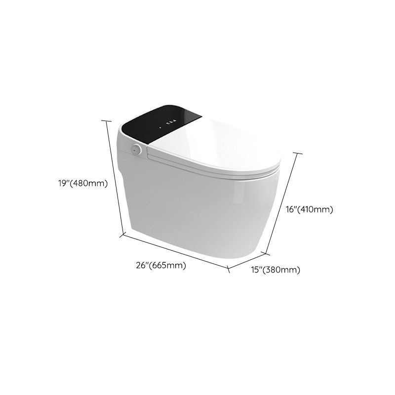Floor Mounted Toilet One-Piece Toilet Siphon Jet Porcelain Toilet Bowl
