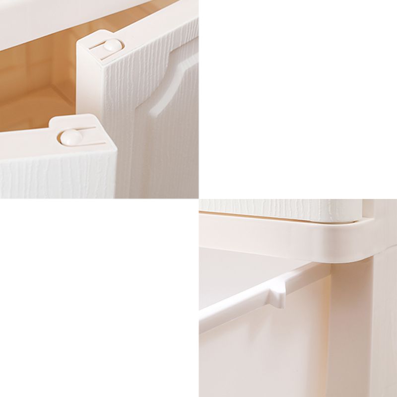 White Plastic Wardrobe Closet Contemporary Wardrobe Armoire for Home