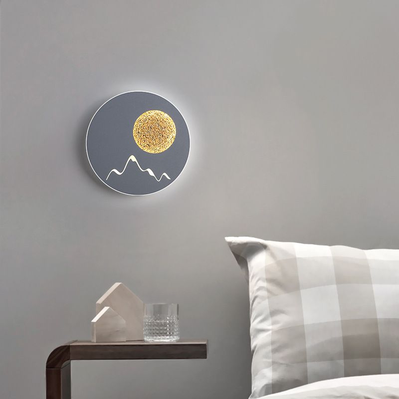 Metal Geometric Wall Lighting Modern Style 1 Light Wall Lighting Fixtures