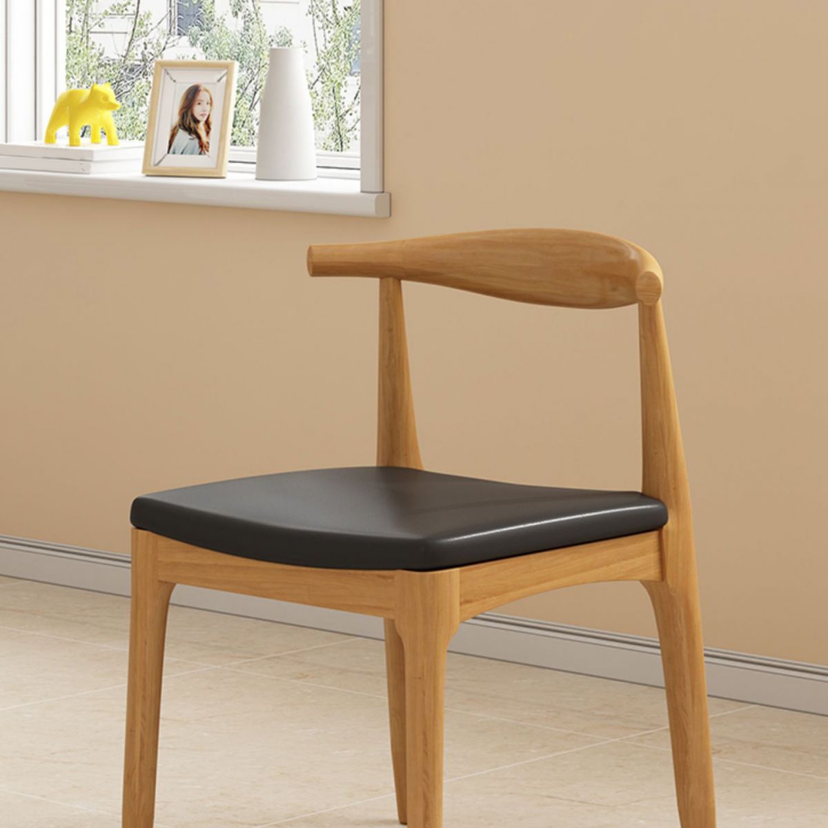 Modern Wood Dining Set 1/2/4/5 Pieces Indoor Dining Furniture for Kitchen