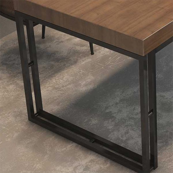 Industrial Rectangle Wood Dining Table 1/5/7 Pieces Dining Set for Barbecue Shop