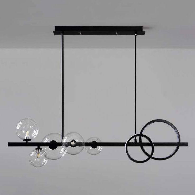 Contemporary Kitchen Pendant Lights with Glass Shade for Sitting Room Dining Room