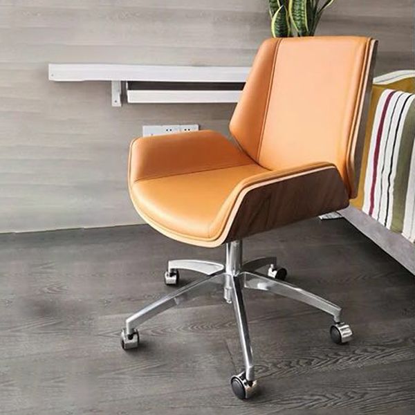 Executive Ergonomic Computer Chair Silver Metal Base Contemporary Office Chair