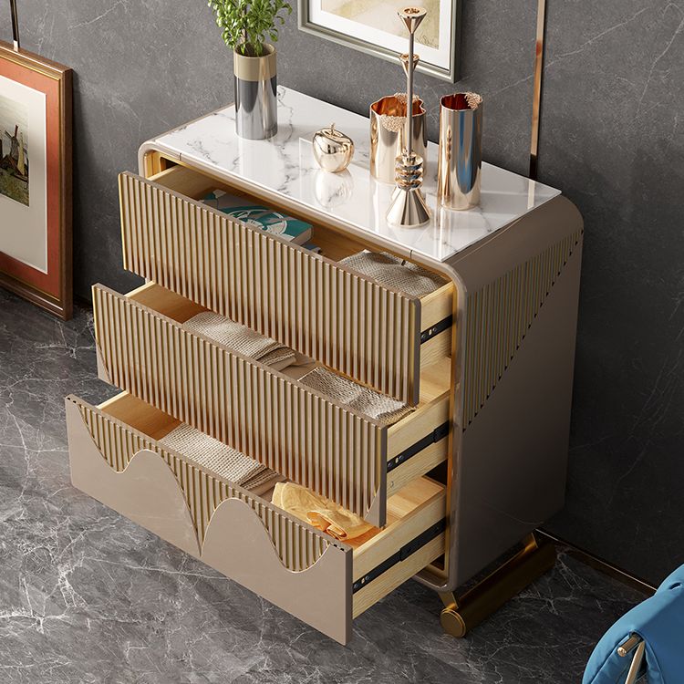 15.6-inch W Classic Glam Storage Chest Stone Storage Chest Dresser