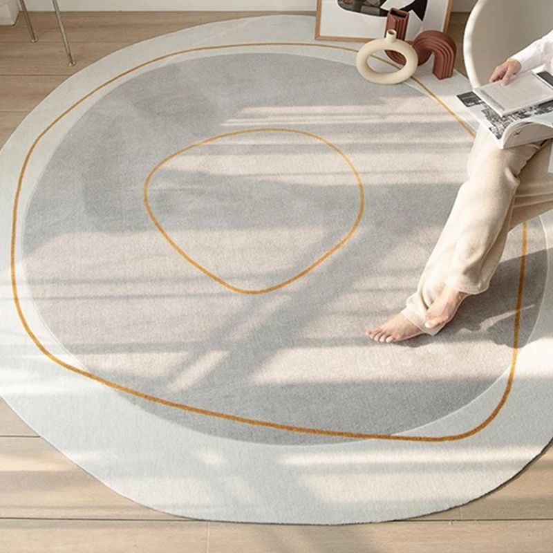 Novelty Ombre Print Rug Polyester Indoor Rug Non-Slip Backing Area Carpet for Living Room