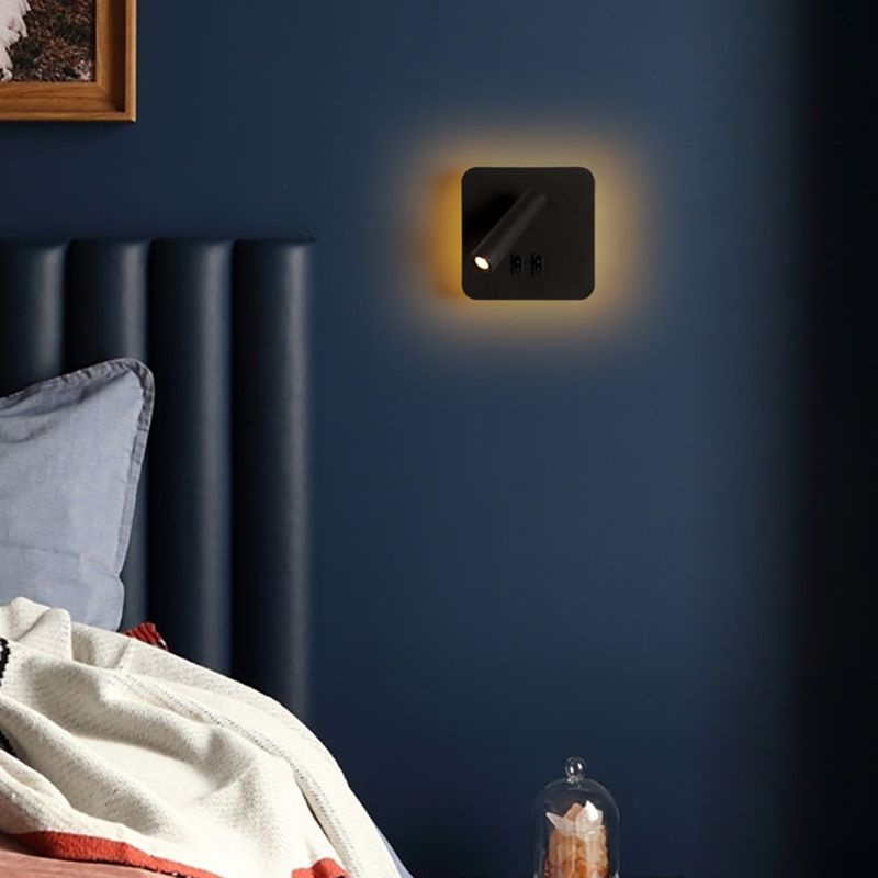 Modern Minimalist Style Wall Mount Light Metal 2 Lights Wall Sconces