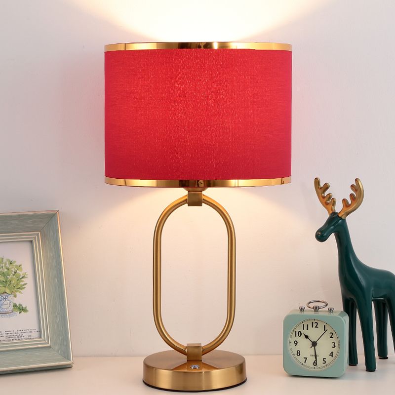 Lampada da tavolo da tavolo in tessuto contemporaneo Lampada per la scrivania per la scrivania per soggiorno per soggiorno