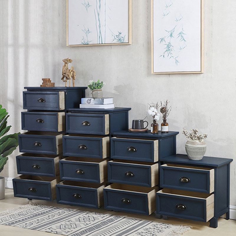 Vertical Nautical Bedroom Storage Chest Wooden Chest with Drawers