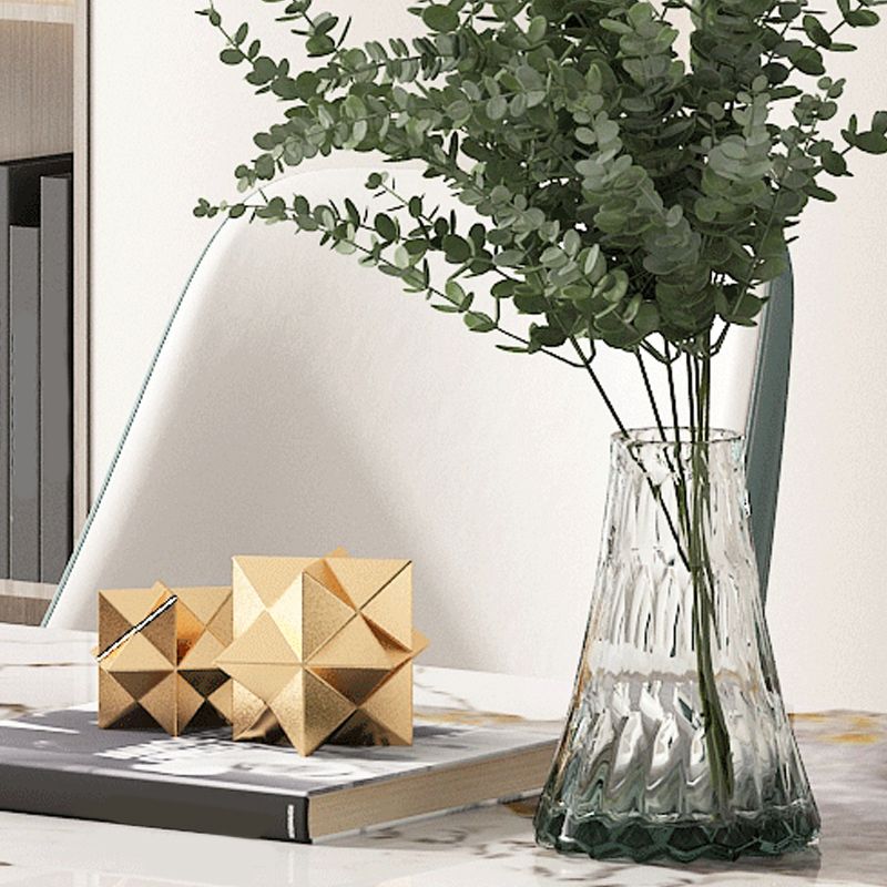 Glam Side Chair Metal Solid Back Dining Room Chair for Indoor