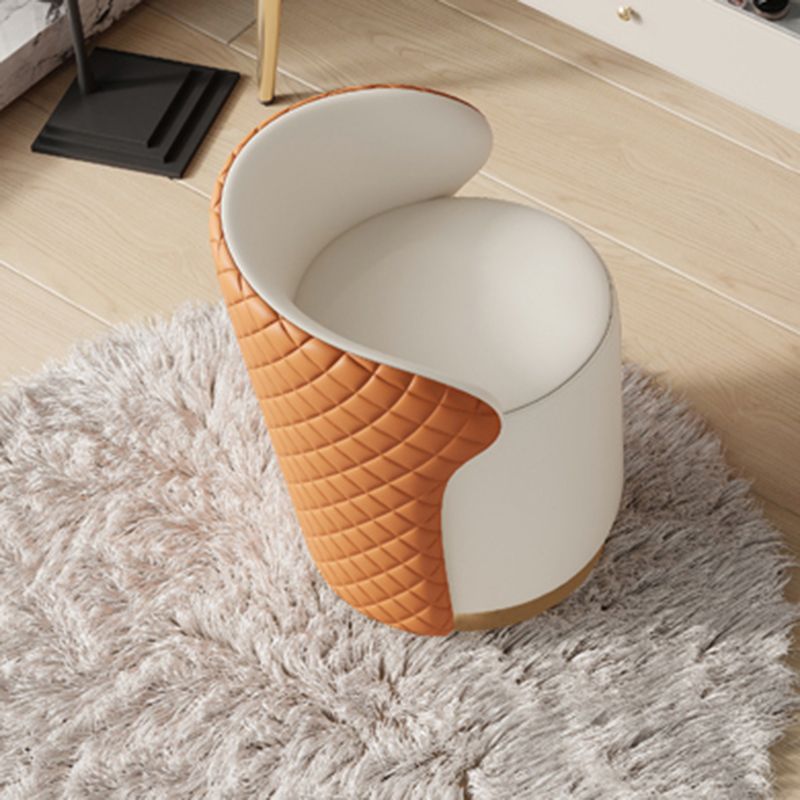 Glam Make-up Vanity with Drawers, Faux Leather Dressing Table