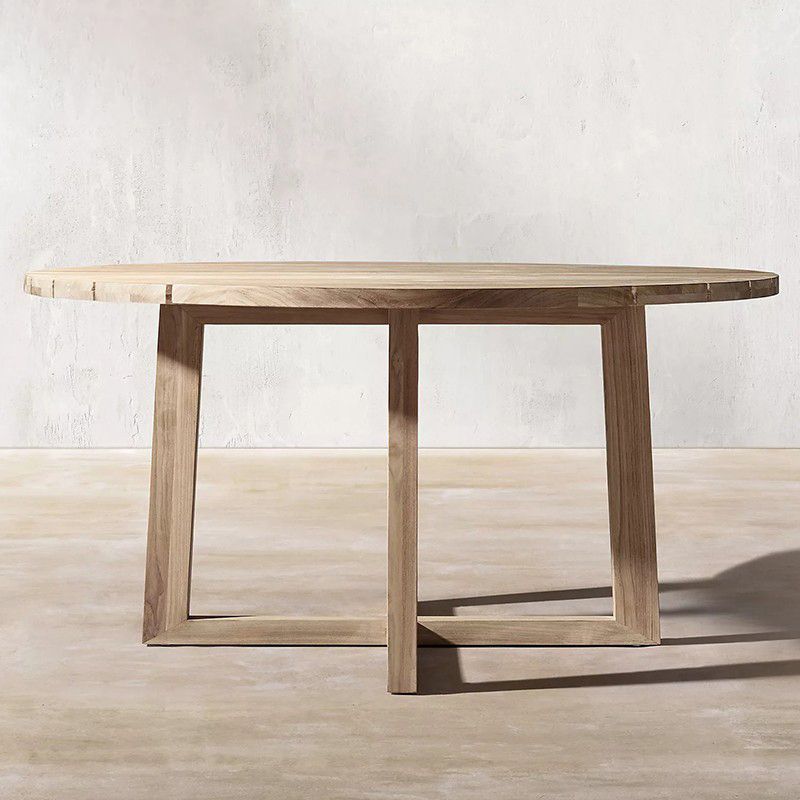 Solid Wood Dining Set Mildew Resistant 1/5/7 Pieces Dining Set