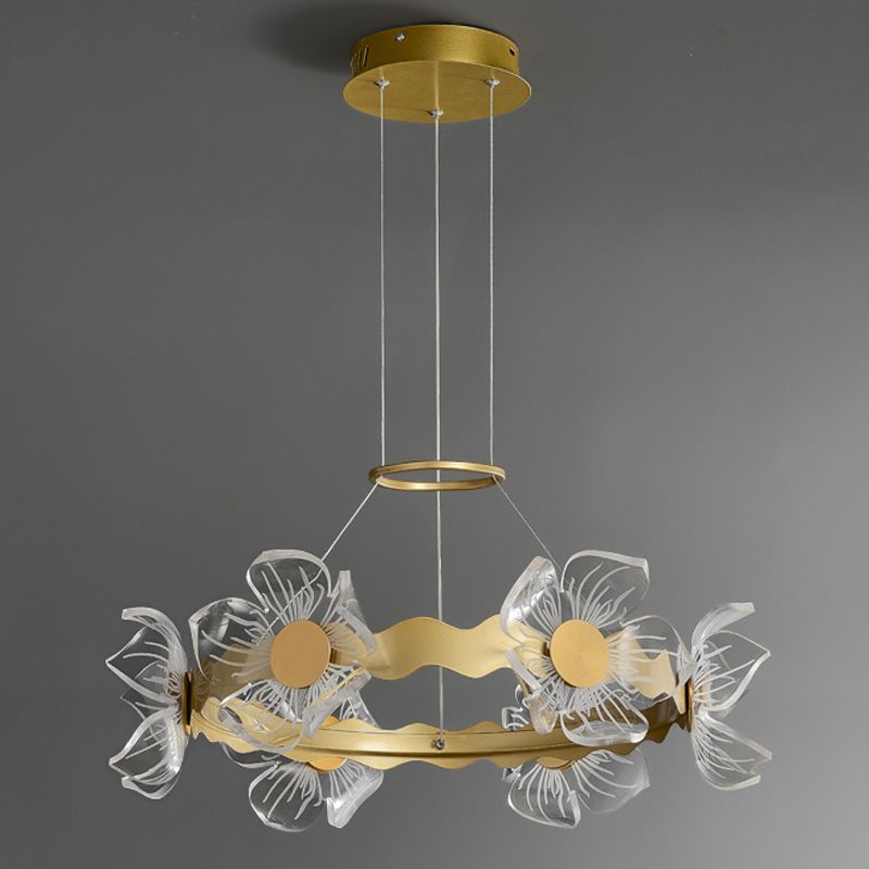 Eigentijds plafond hanglampje lichtglas hangend licht licht voor woonkamer