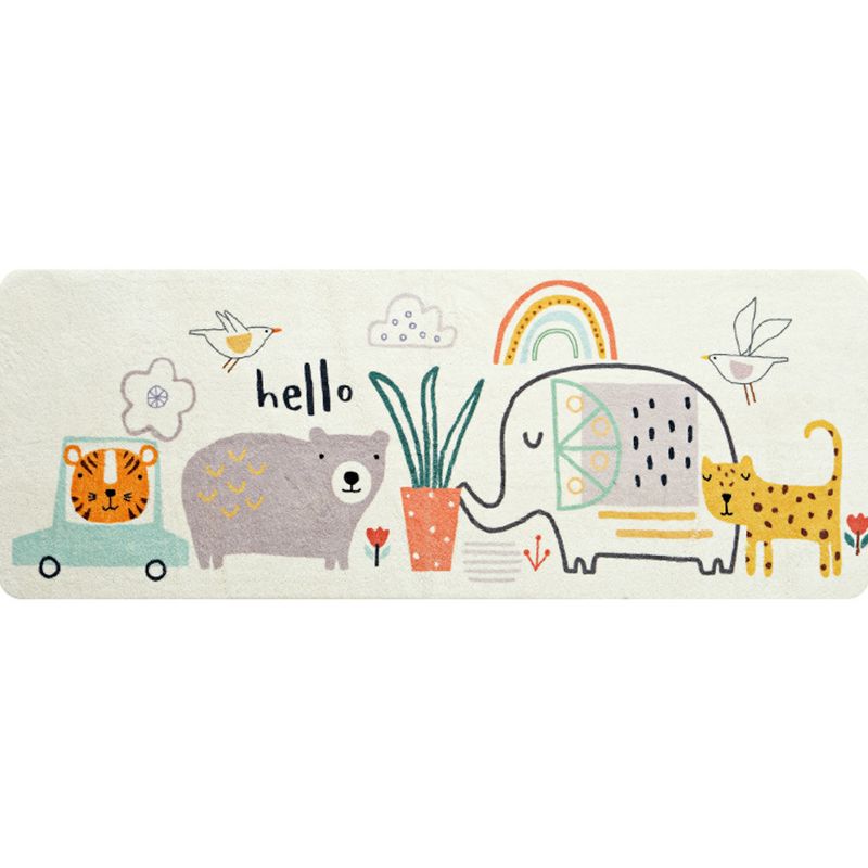 Multi-Color Contemporary Rug Lamb Wool Geometric Print Carpet Easy Care Pet Friendly Area Rug for Room
