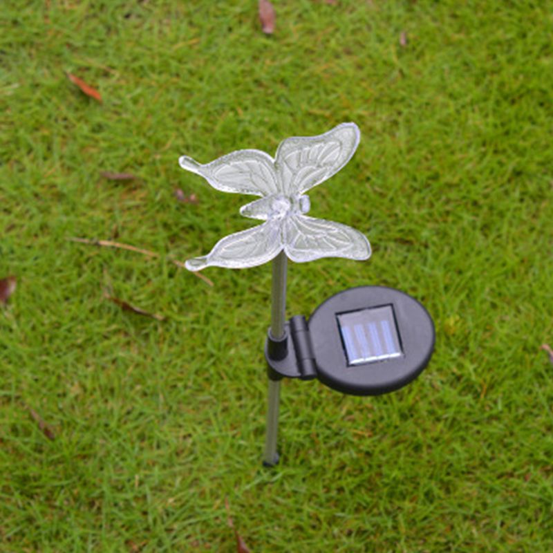 White Bird Shaped LED Lawn Lighting Decorative Plastic Solar Stake Light for Pathway