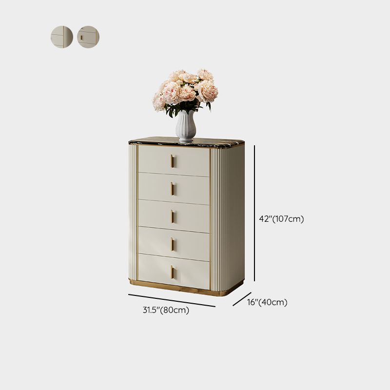 Classic Glam Storage Chest Dresser 5/4/6 Drawers Storage Chest , 17.55 Inch Width