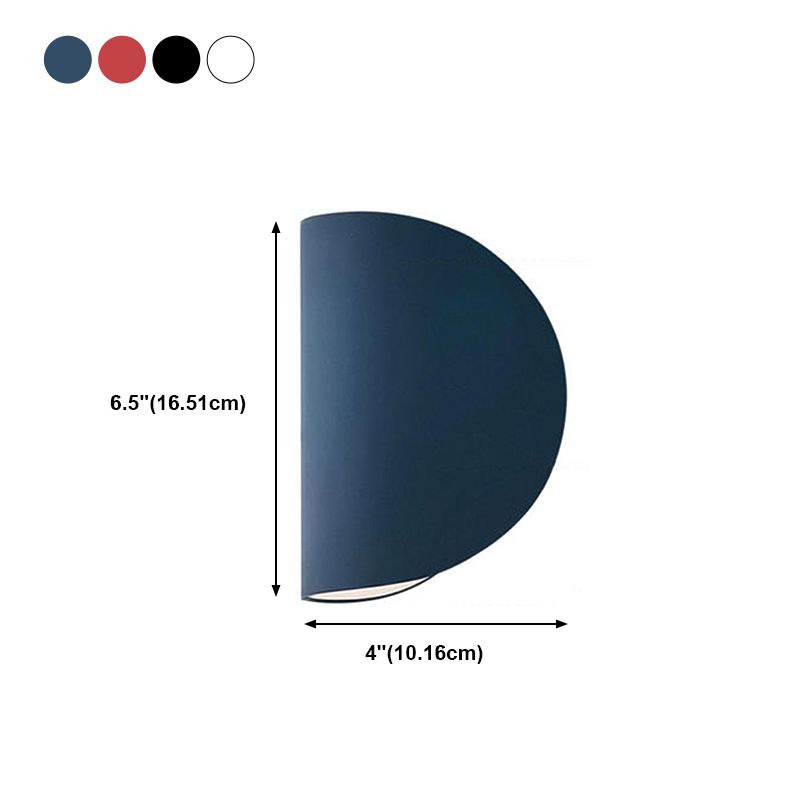 Unique Metal Wall Sconce Modern Nordic Macarons 1 Light Wall Mount Light