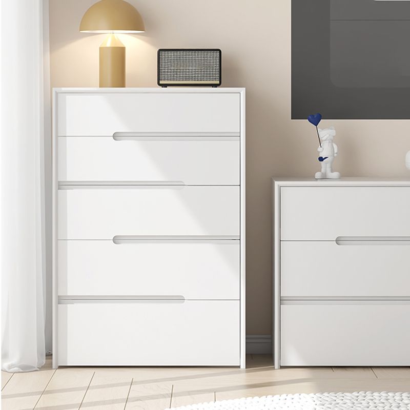 Scandinavian Vertical Storage Chest with Soft-Close Drawers for Home