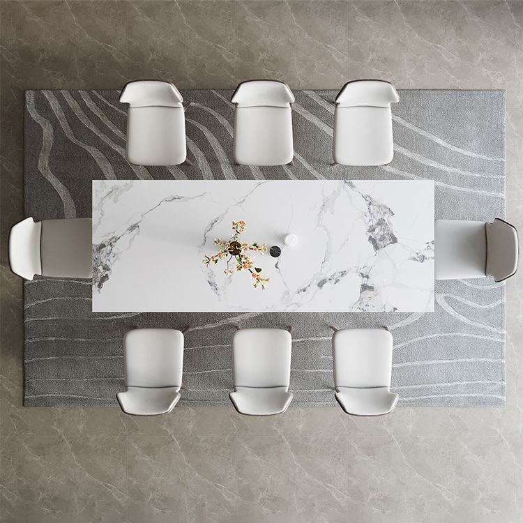 Modern Sintered Stone Top Dining Set Rectangle 1/4/6/7 Pieces Dining Room Table Set
