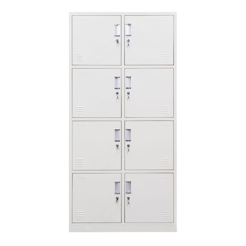 Contemporary Wardrobe Metal Freestanding Wardrobe Closet with Locks
