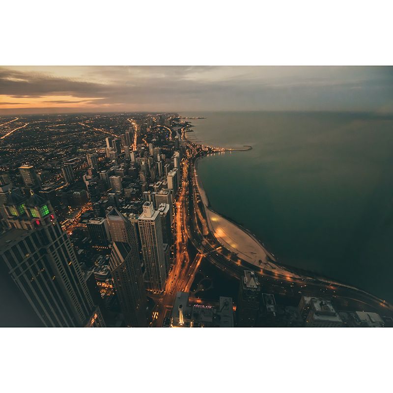 Modern Style Photography Mural Wallpaper Urban Scenery Indoor Wall Mural