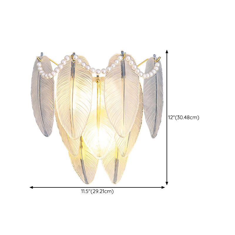 Modern Glass Wall Light Sconce Creative Wall Light Fixture for Bedroom