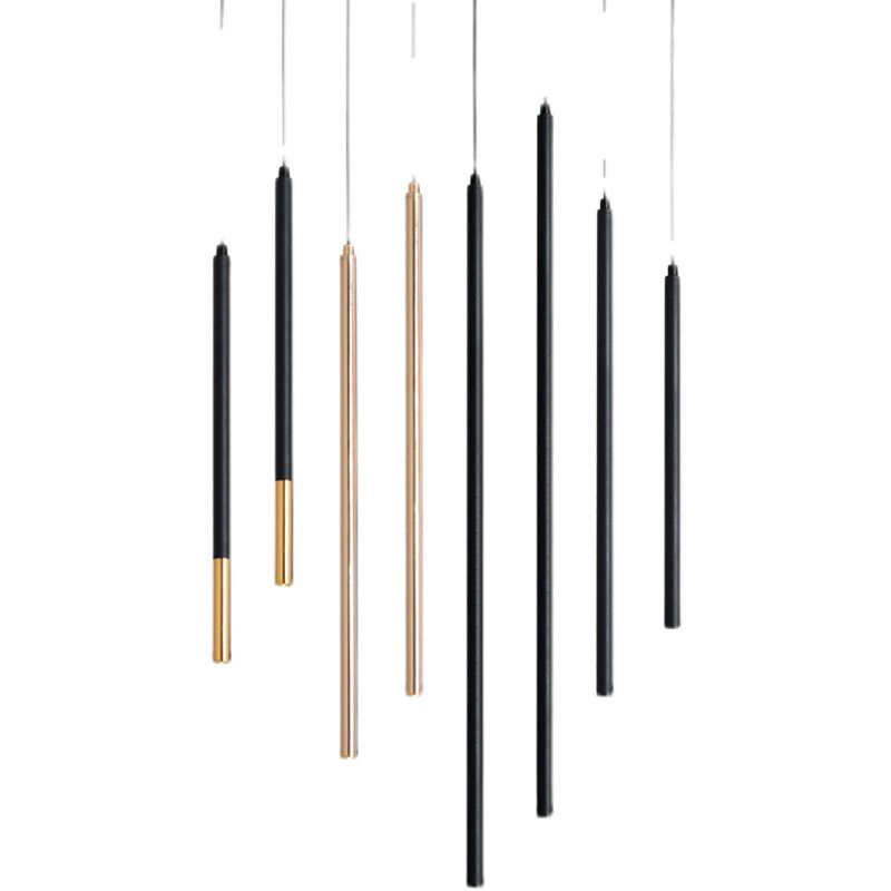 Cylinder Shape Metal Hanging Ceiling Light Modern Style 1 Light Pendant Light