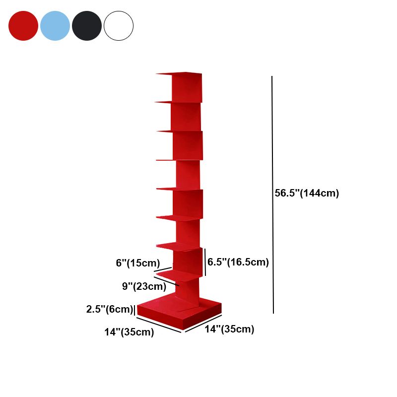 Moderner Stil vertikaler Bücherregal Edelstahl geschlossenes Rückenregal Bücherregal