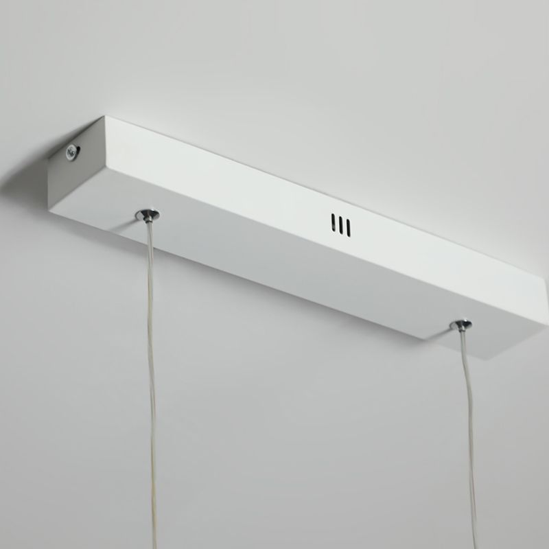 Modern Aluminium Island Lighting Fixtures Linear 3-Head Restaurant LED Suspension Lamp