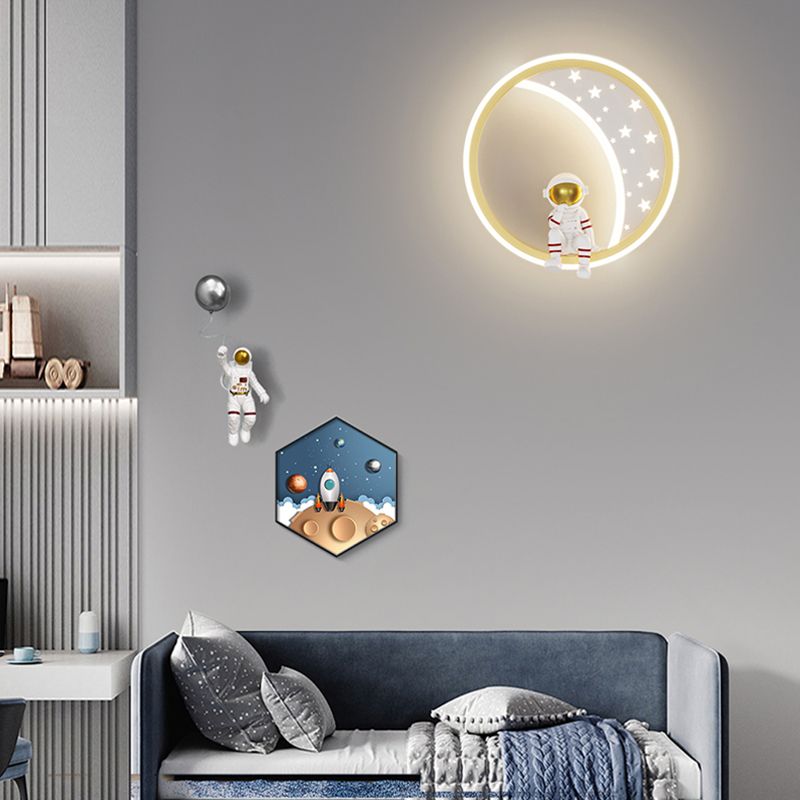 Simple LED Wall Mount Light Modern Style Wall Light with Acrylic Shade for Bedroom