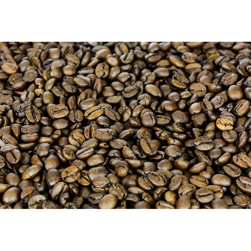 Photography Style Coffee Beans Mural Wallpaper Mildew Resistant for Coffee Shop