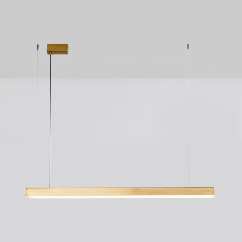 Simple Modern Style LED Hanging Island Pendant Light for Dining Room Office