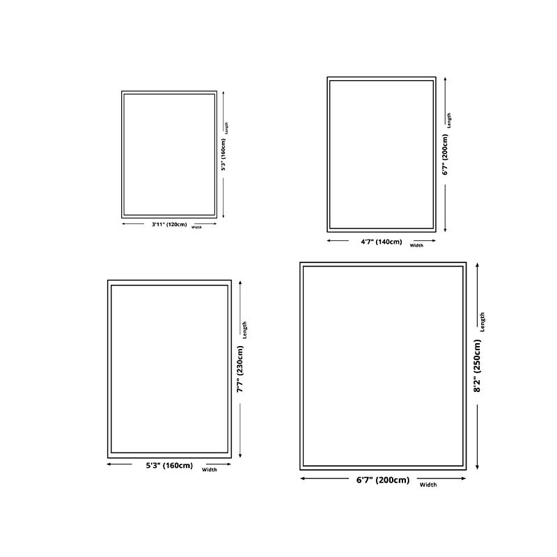 Carpet Washable Nordic Rug Polyester Stain Resistant Indoor Rug for Living Room