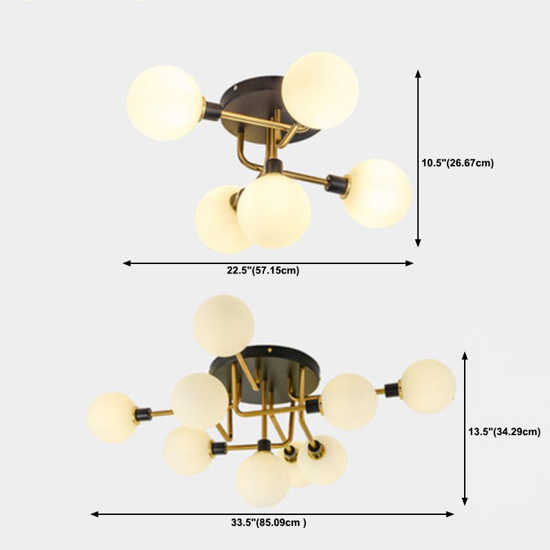 Luz de techo al ras del vidrio de forma redonda Lucina moderna de montaje de altura de luces múltiples