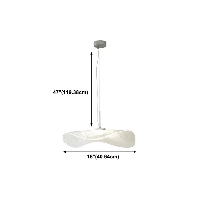 1 lumière géométrique suspendu au plafond de style moderne suspendu en métal