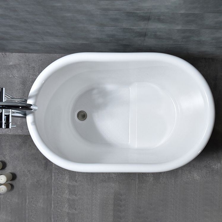 Acrylic Soaking Bathtub Antique Finish Freestanding Bath Tub