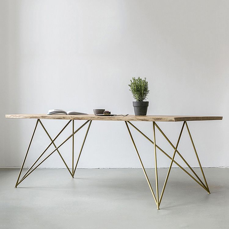 Traditional Luxury Rectangle Furniture Pine Solid Wood Dining Side Table