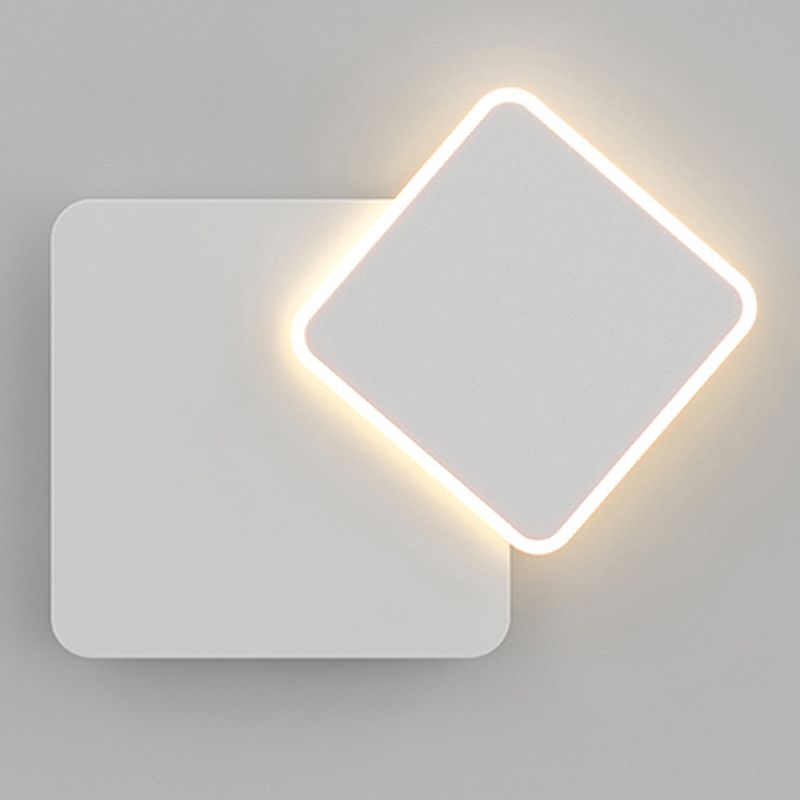 1-Light Wall Mount Light Modern Style LED Wall Sconce Light with Acrylic Shade for Bedroom