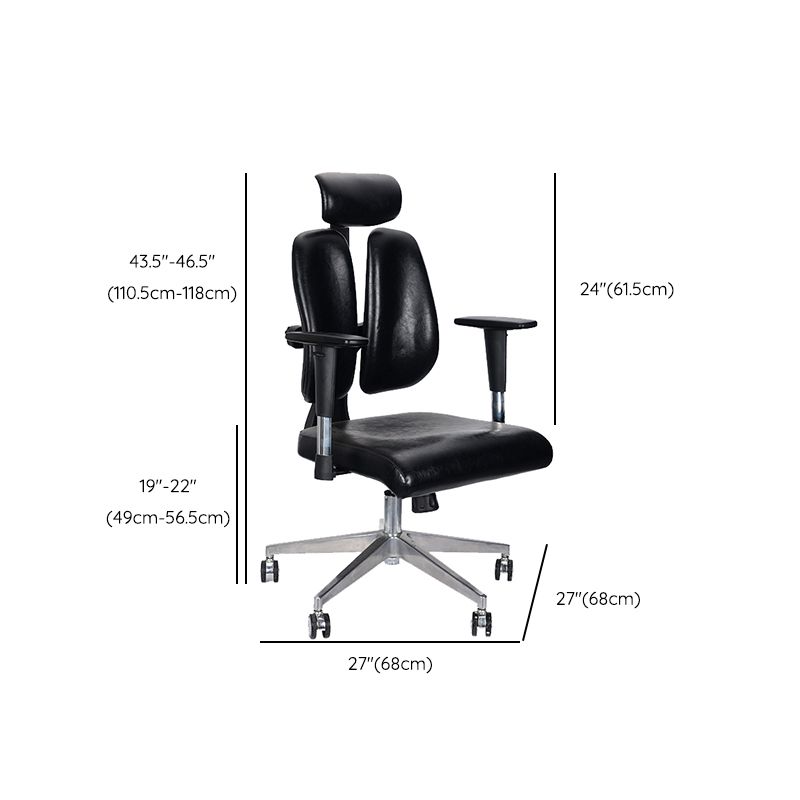 Modern Leather Chair Executive Chair High-Back Chair with Wheels