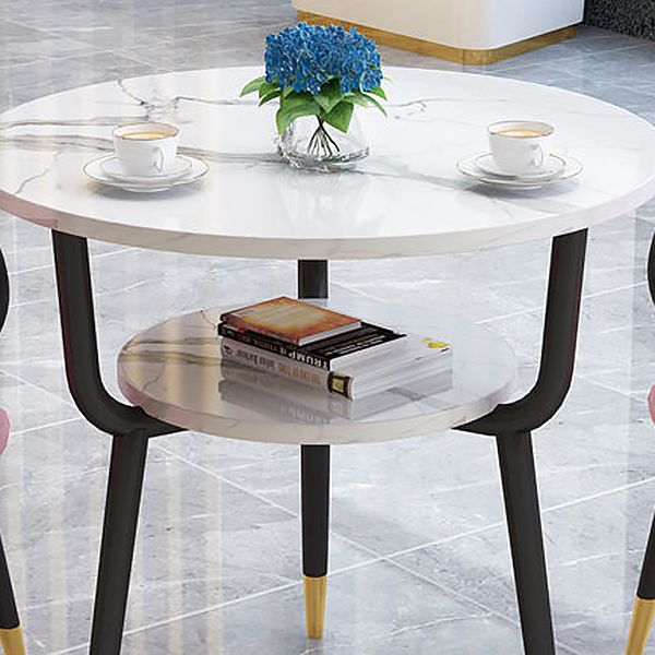 Round Dining Site Table Traditional Luxury Tripod Base Furniture for Indoor