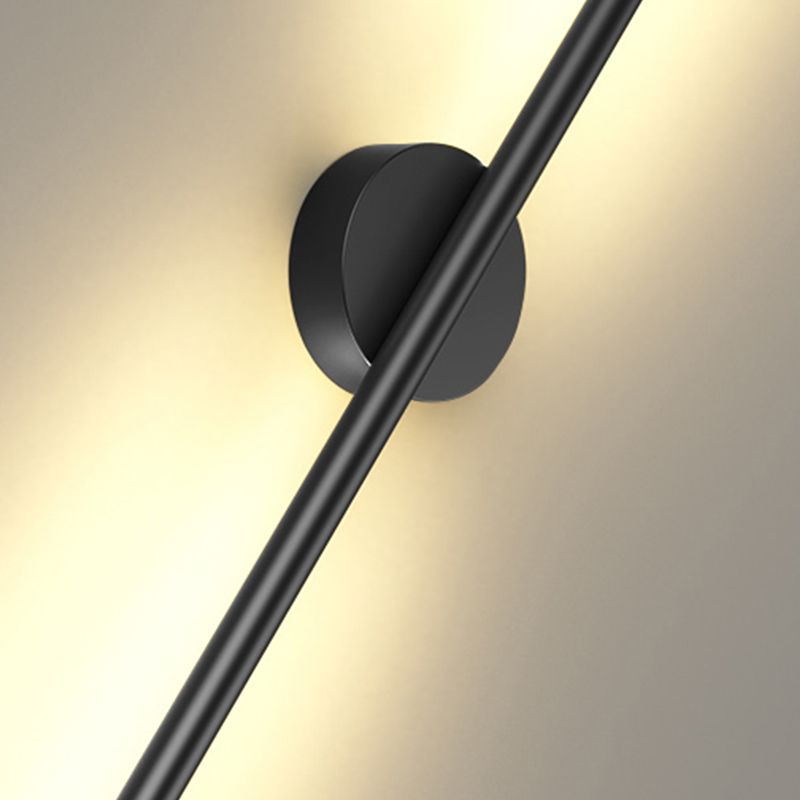 Metal Linear Shape Wall Mount Lighting Modern Style 2-Lights Wall Mounted Light Fixture