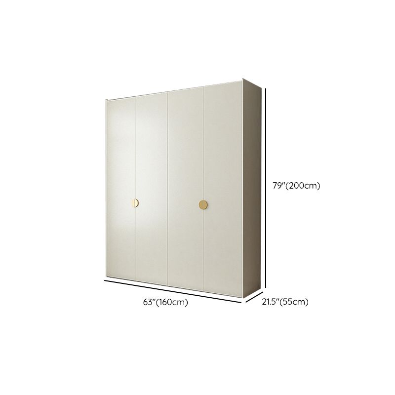 Engineered Wood Wardrobe Cabinet Modern Wardrobe Closet with Shelves for Home