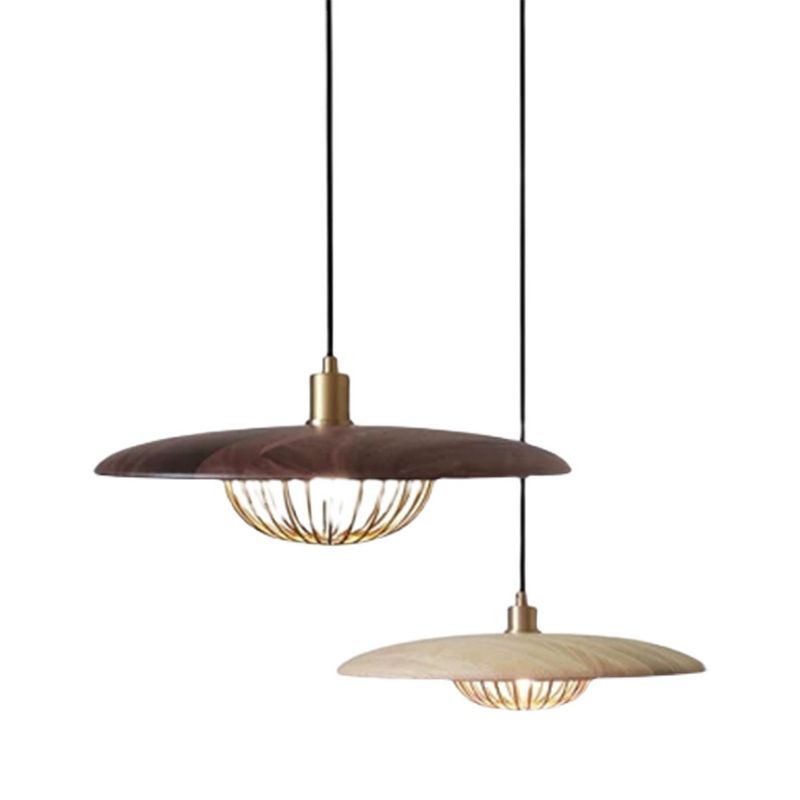 Minimalistischer Innenheimer hell, flacher Schatten mit Käfigmetall 1-Licht-Anhängerbeleuchtung