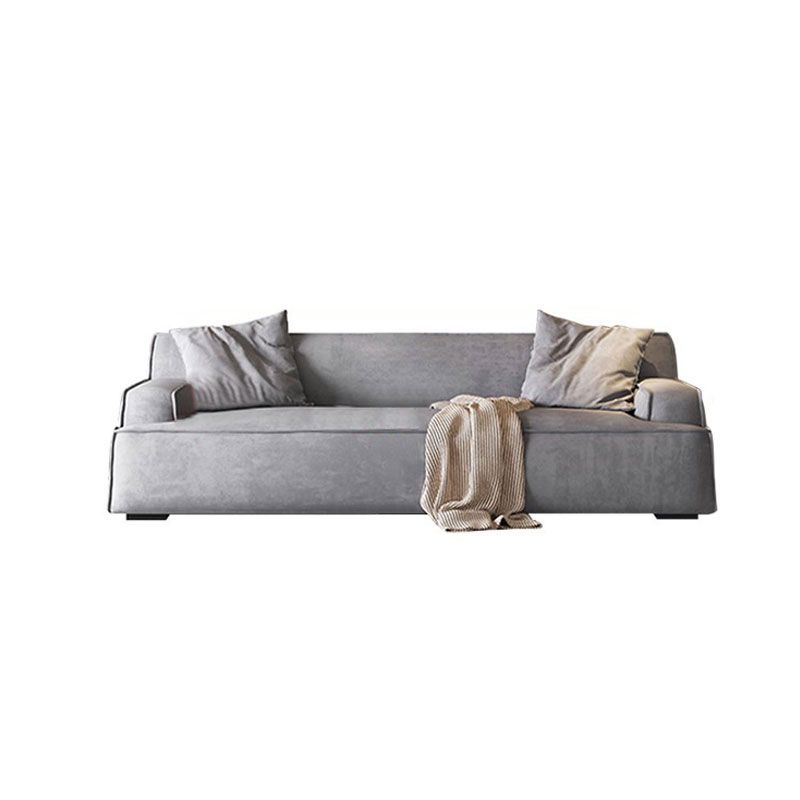 Stationary Stain Resistant Living Room Square Arm Standard Sofa
