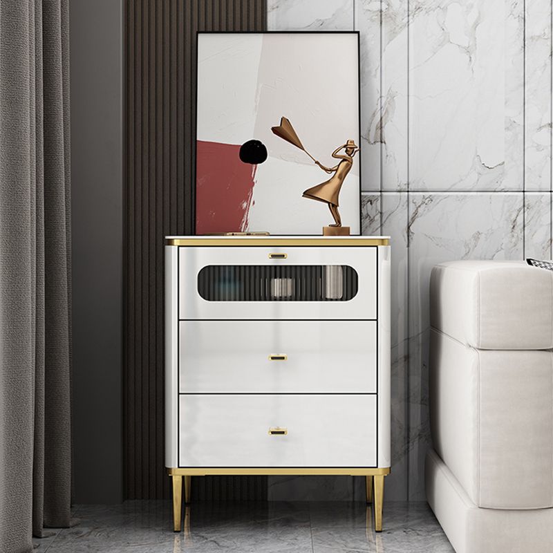 Contemporary Storage Chest Vertical Storage Chest Dresser 15.7" Wide